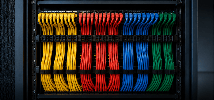 Structured cabling and fibre, tested and certified before handover.